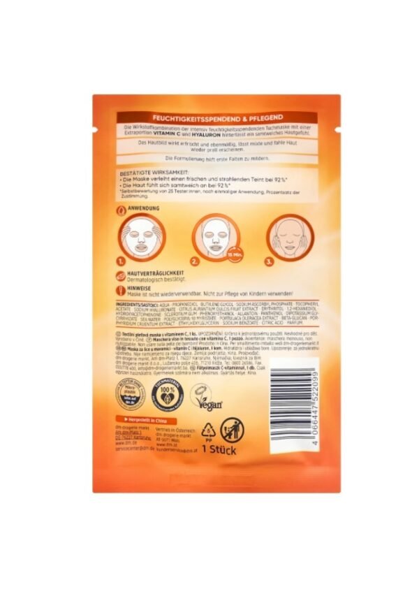Tuchmaske Vitamin C, 1 St – Bild 2