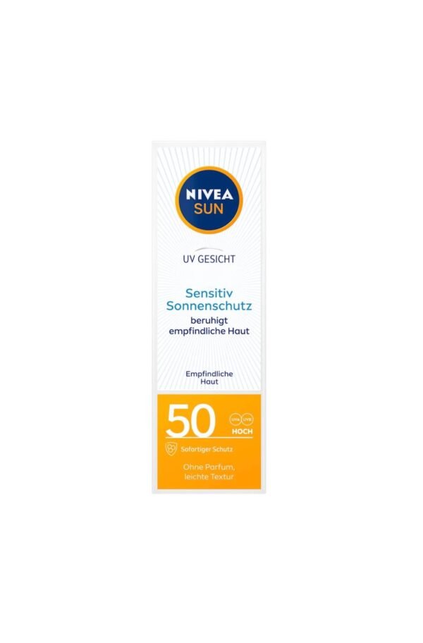 NIVEA SUN Sonnencreme Gesicht sensitiv LSF 50, 50 ml – Bild 3