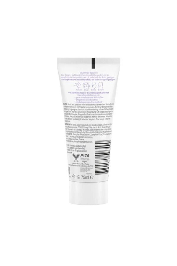 Dove Deocreme Whole Body Lavendel & Kamillenduft, 75 ml – Bild 2