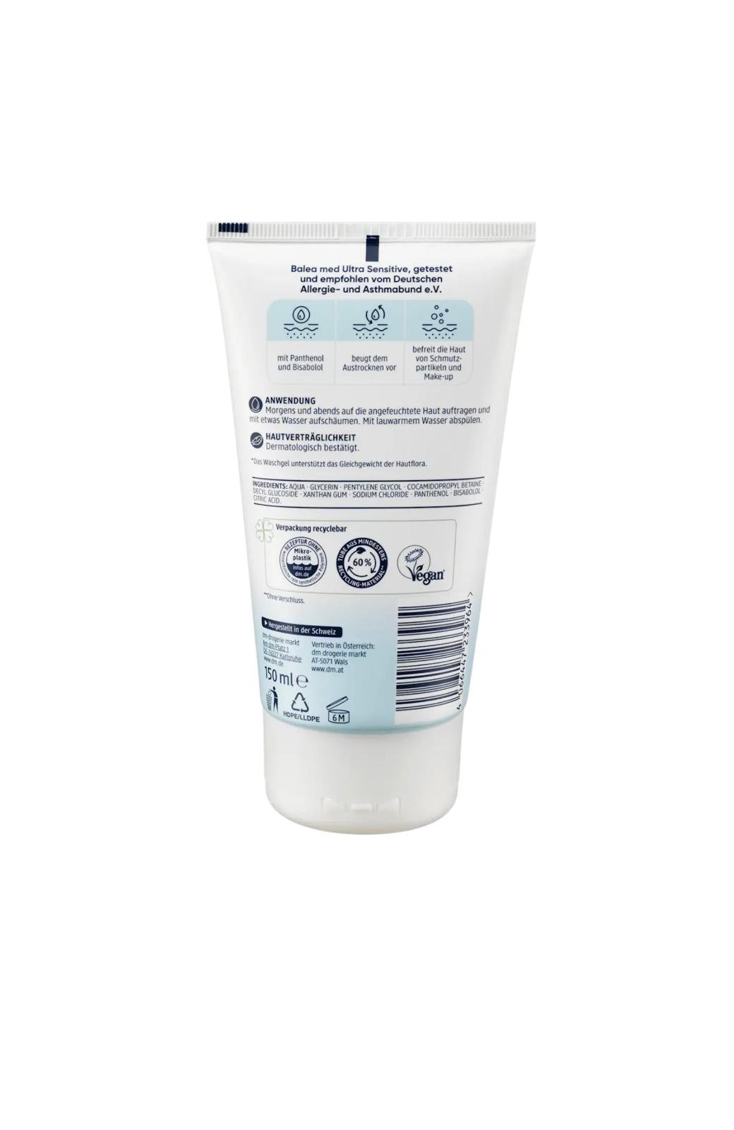 Balea med Waschgel Ultra Sensitive, 150 ml – Bild 2