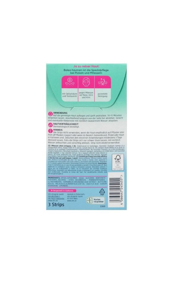 Balea Anti-Mitesser Nosestrips Hautrein, 3 St – Bild 3