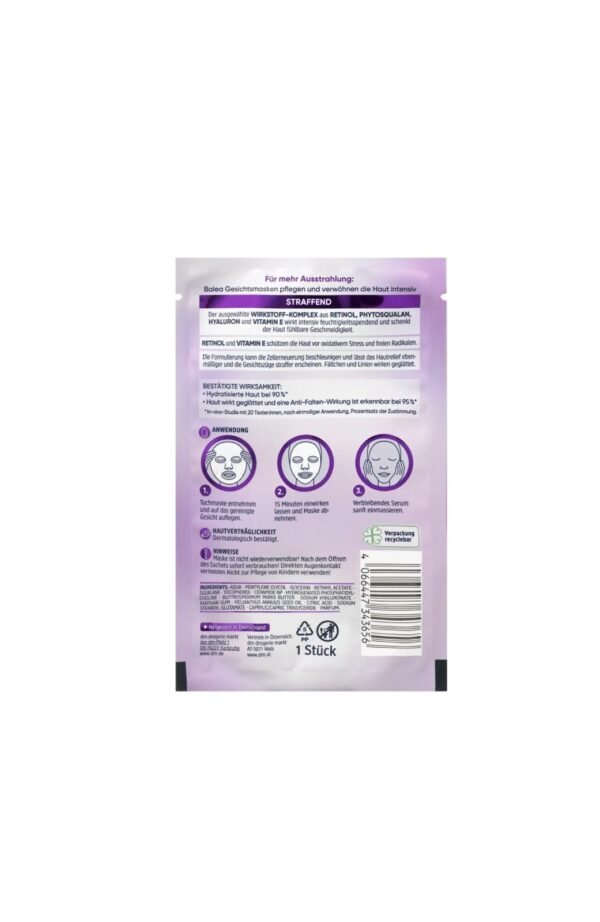 Balea Tuchmaske Retinol, 1 St – Bild 2