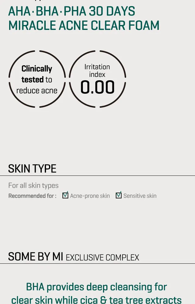 SOME BY MI - AHA,BHA,PHA 30 Days Miracle Acne Clear Foam – Bild 9