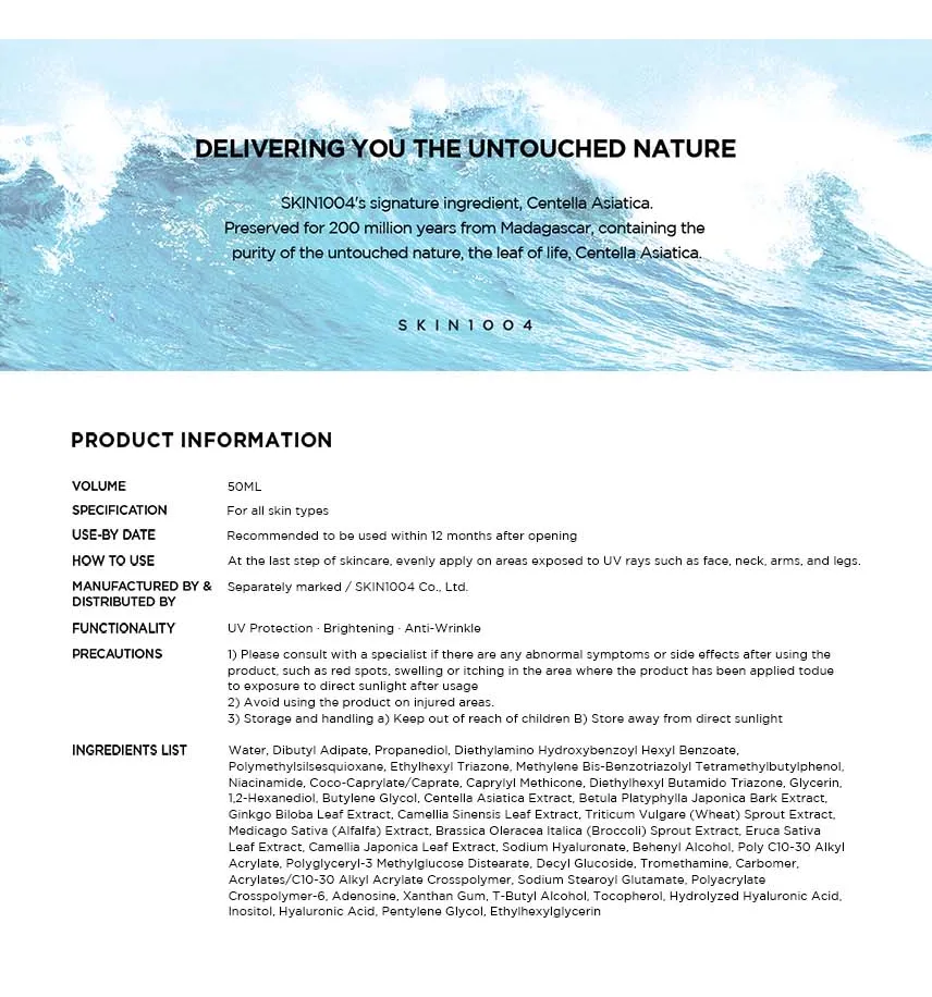 SKIN 1004 - Madagascar Centella Hyalu-Cica Water-Fit Sun Serum – Bild 10