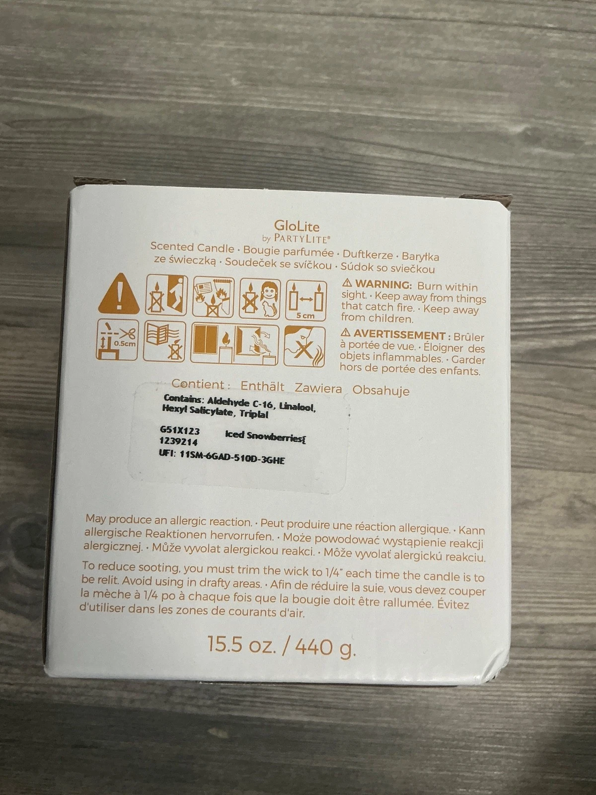 PartyLite GloLite Duftkerze im Glas – Eisfrüchte – Neu & OVP – Bild 3